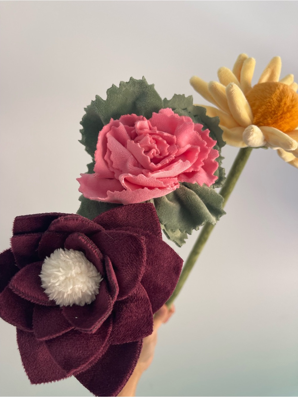 CJ Hendry plush flowers set of 3 limited release nyc FM 3.0 blooms